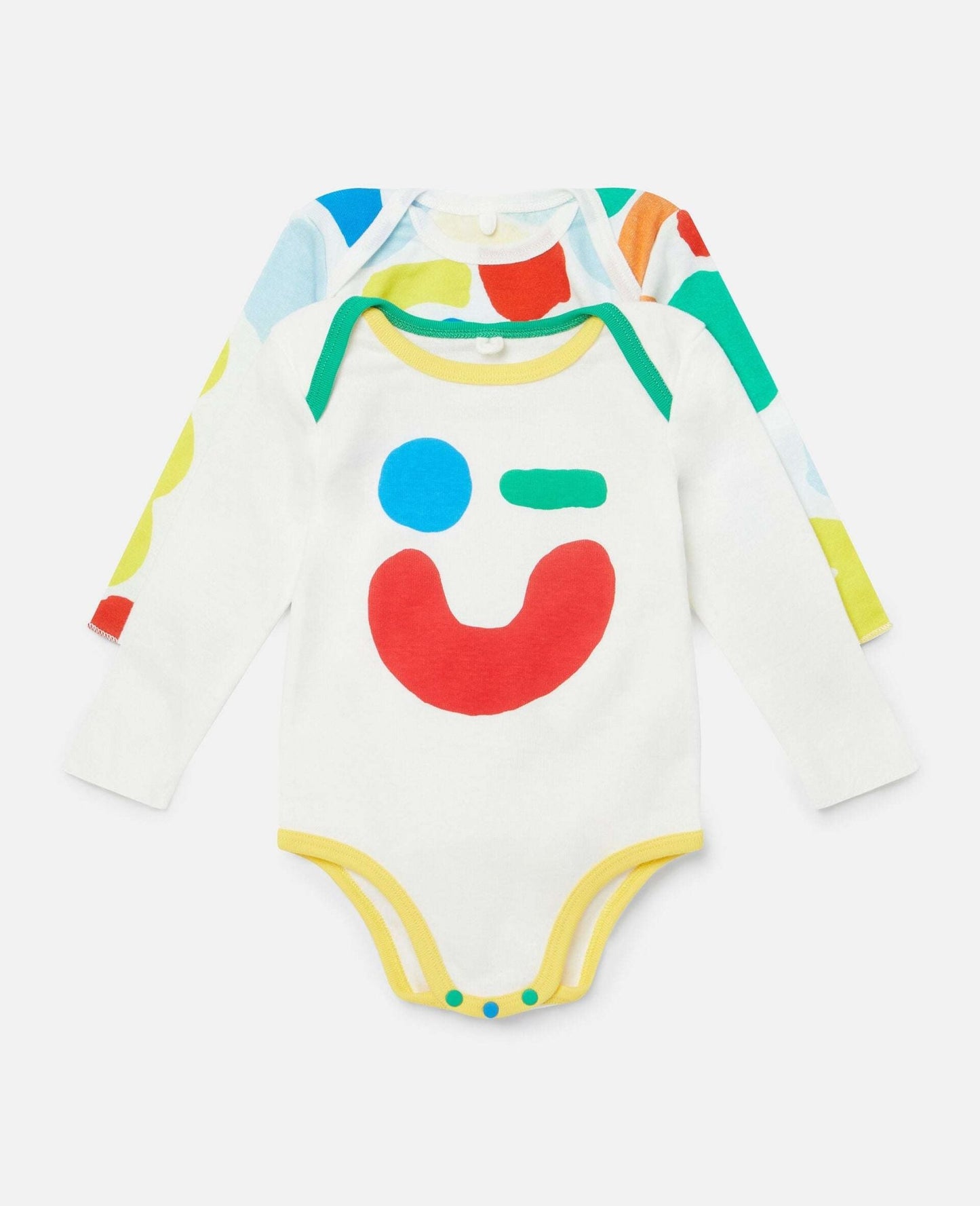 Stella McCARTNEY Kids - Ромпери - Abstract Smile Print Bodysuit Set - Love|Labels