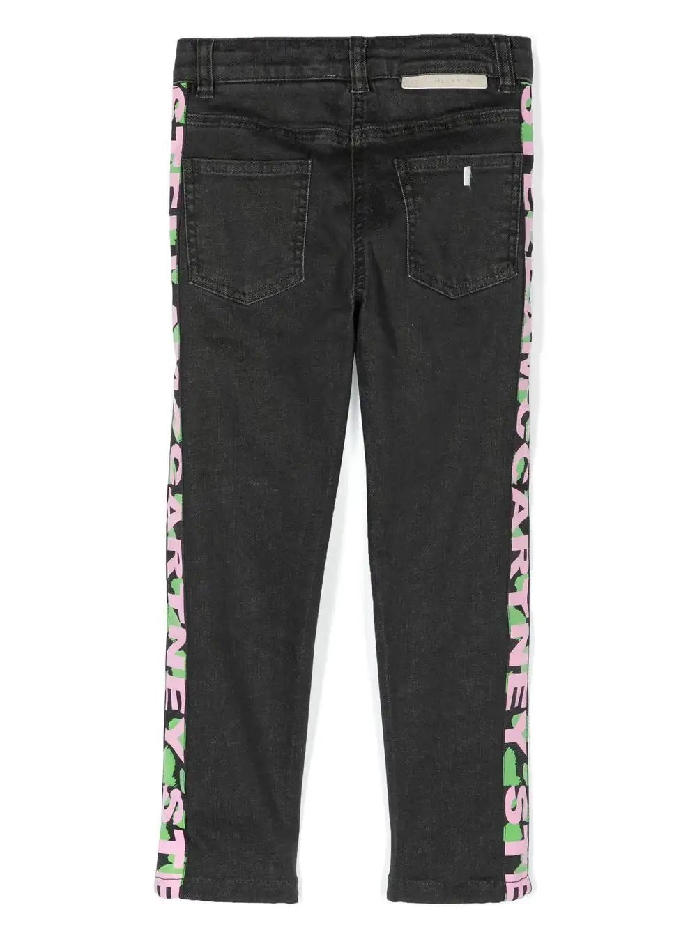 Stella McCARTNEY Kids - Панталони - Black Jeans Logo Band - Love|Labels