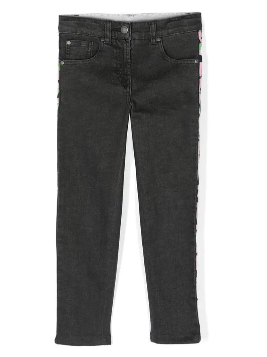 Stella McCARTNEY Kids - Панталони - Black Jeans Logo Band - Love|Labels