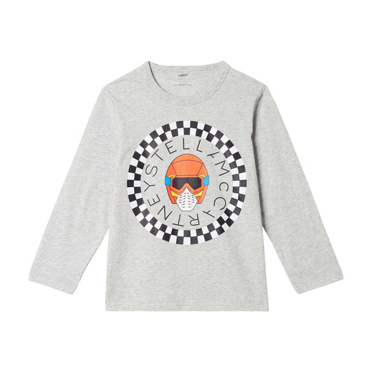 Stella McCARTNEY Kids - Блузи - Grey Graphic Long - Sleeve Top - Love|Labels