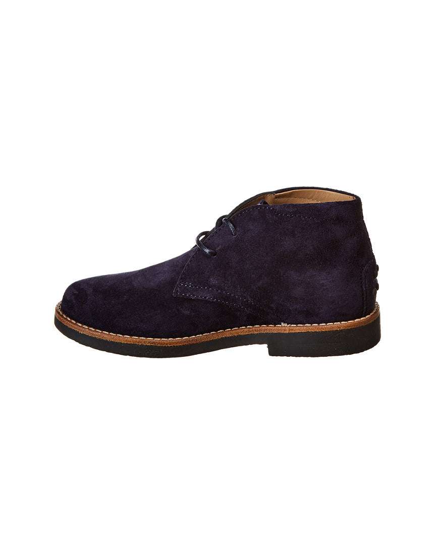 TOD's Junior - Обувки - Dark Blue Suede Boots - Love|Labels