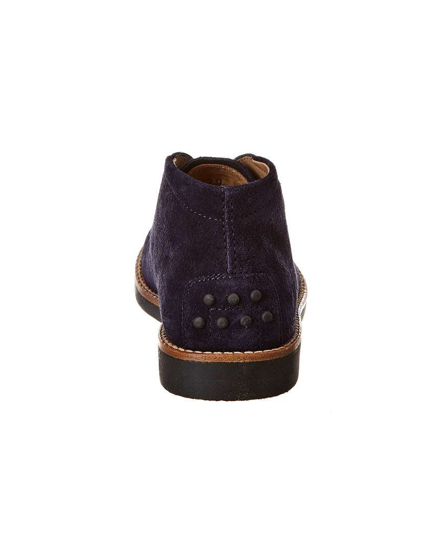 TOD's Junior - Обувки - Dark Blue Suede Boots - Love|Labels