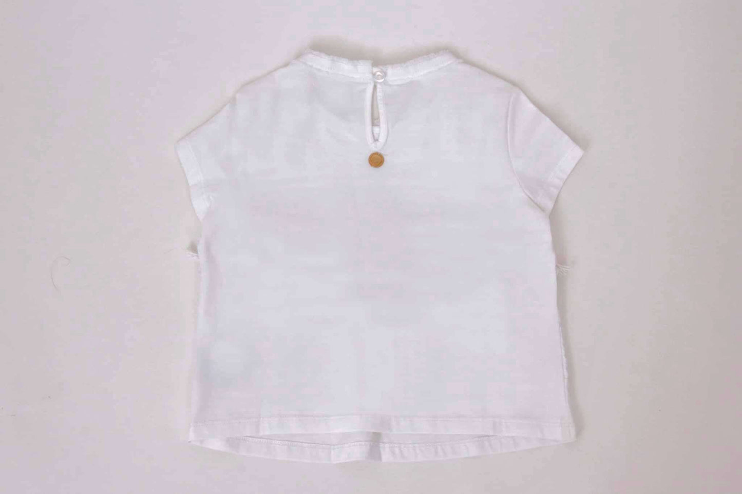 White Fringed T-Shirt