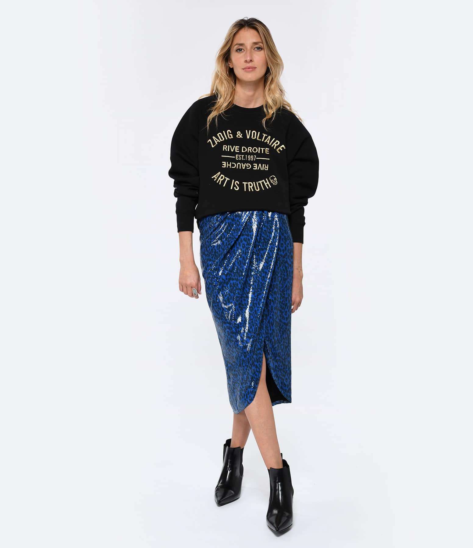Zadig&Voltaire - Поли - Jamelia Sequins Leo Skirt - Love|Labels