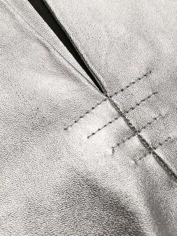 Zadig&Voltaire - Поли - Silver Leather Skirt - Love|Labels