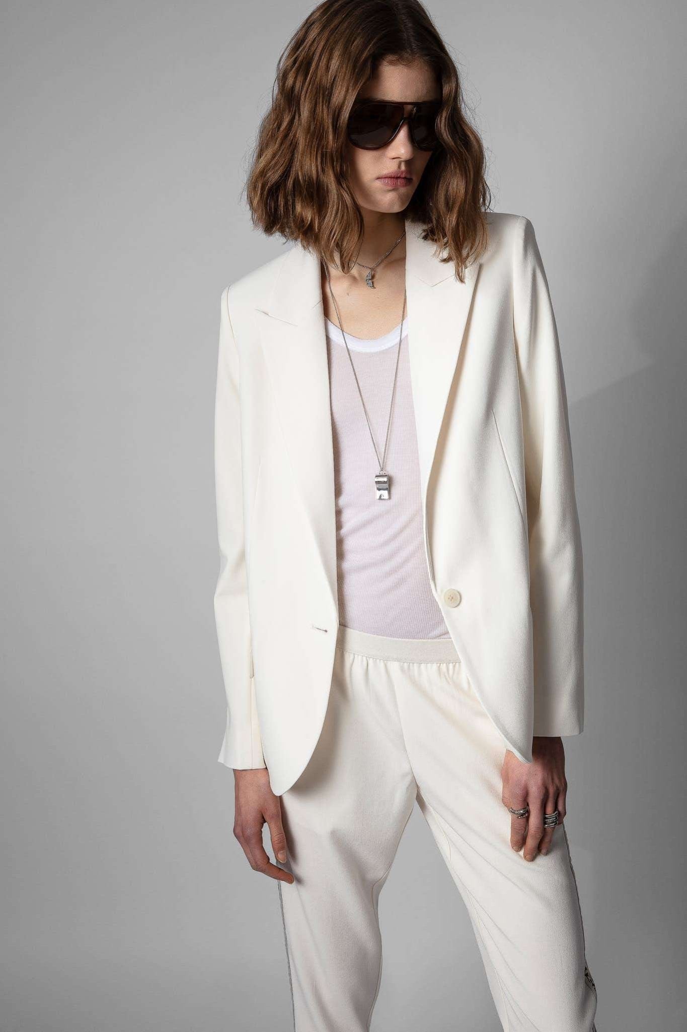 Zadig&Voltaire - Сака - Voyage White Blazer - Love|Labels