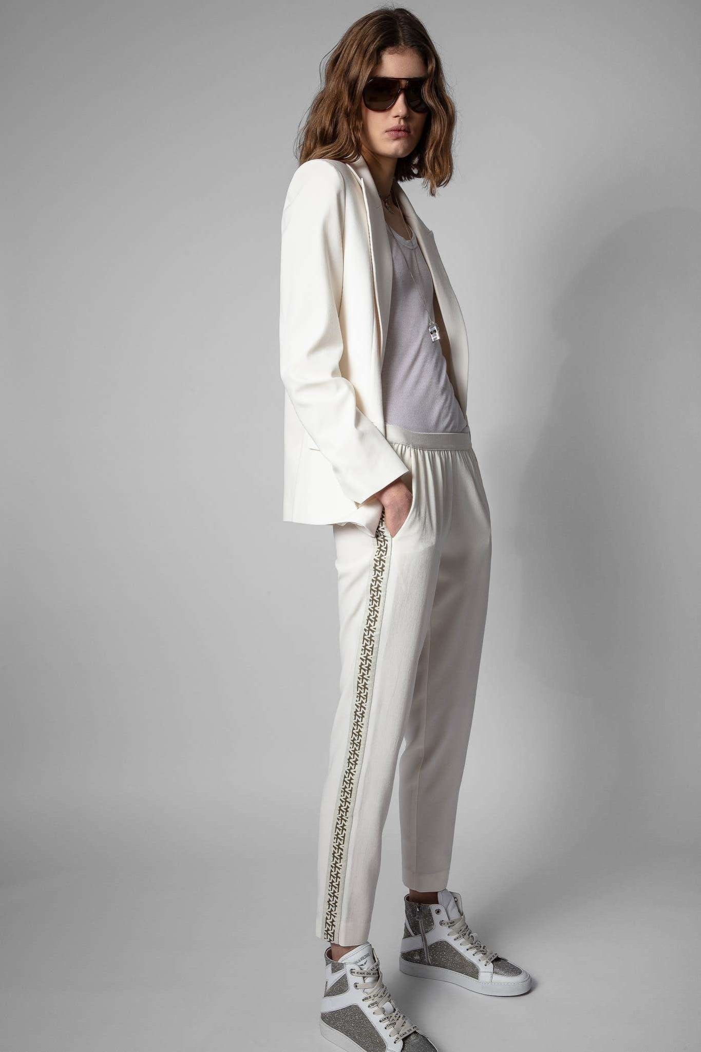 Zadig&Voltaire - Сака - Voyage White Blazer - Love|Labels