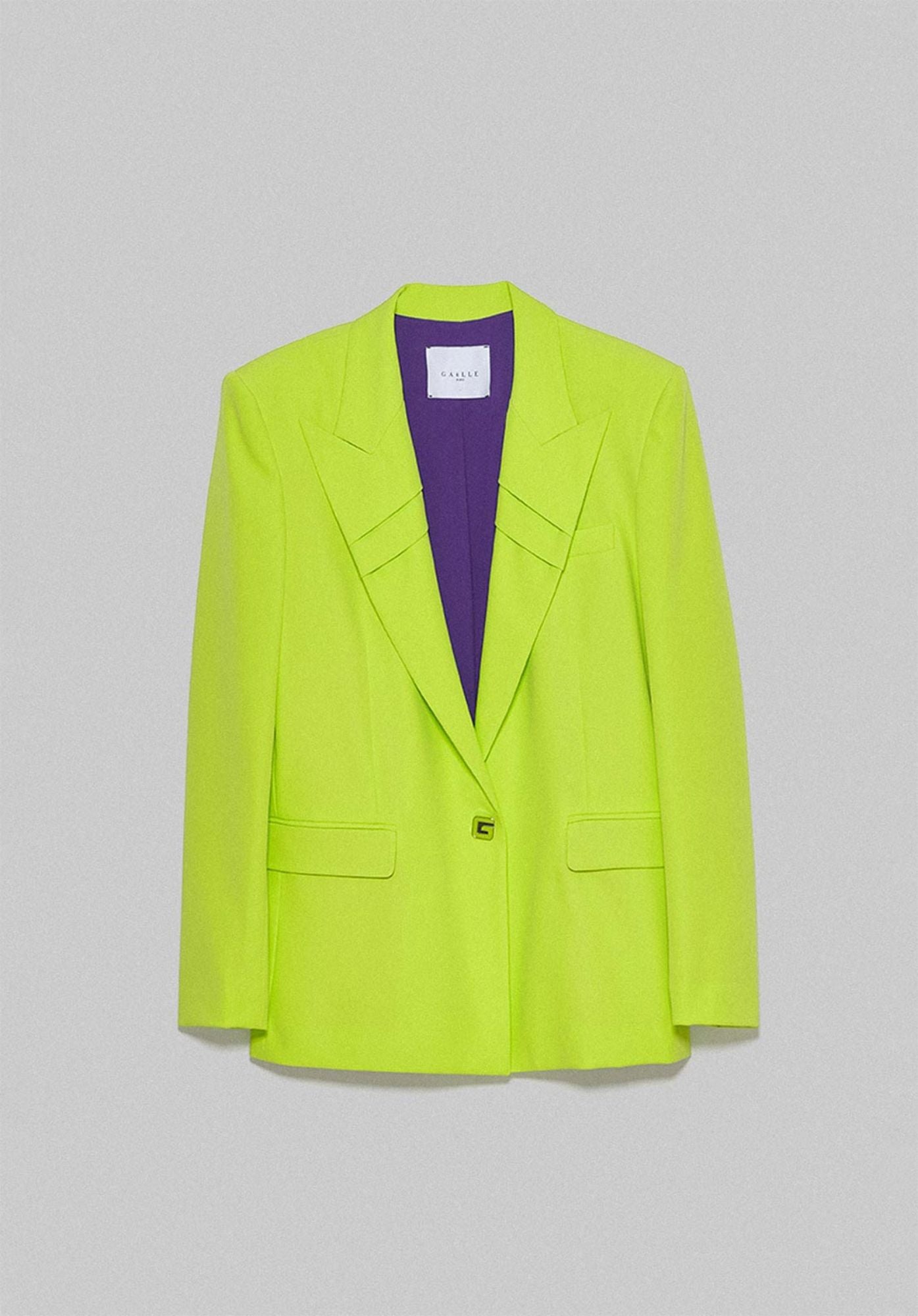 Single-Breasted Green Jacket