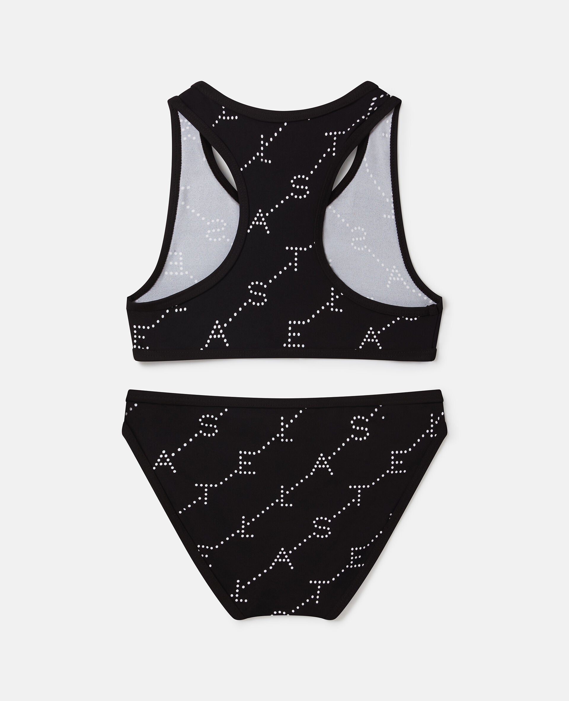 2-Piece Logo Print Swimsuit