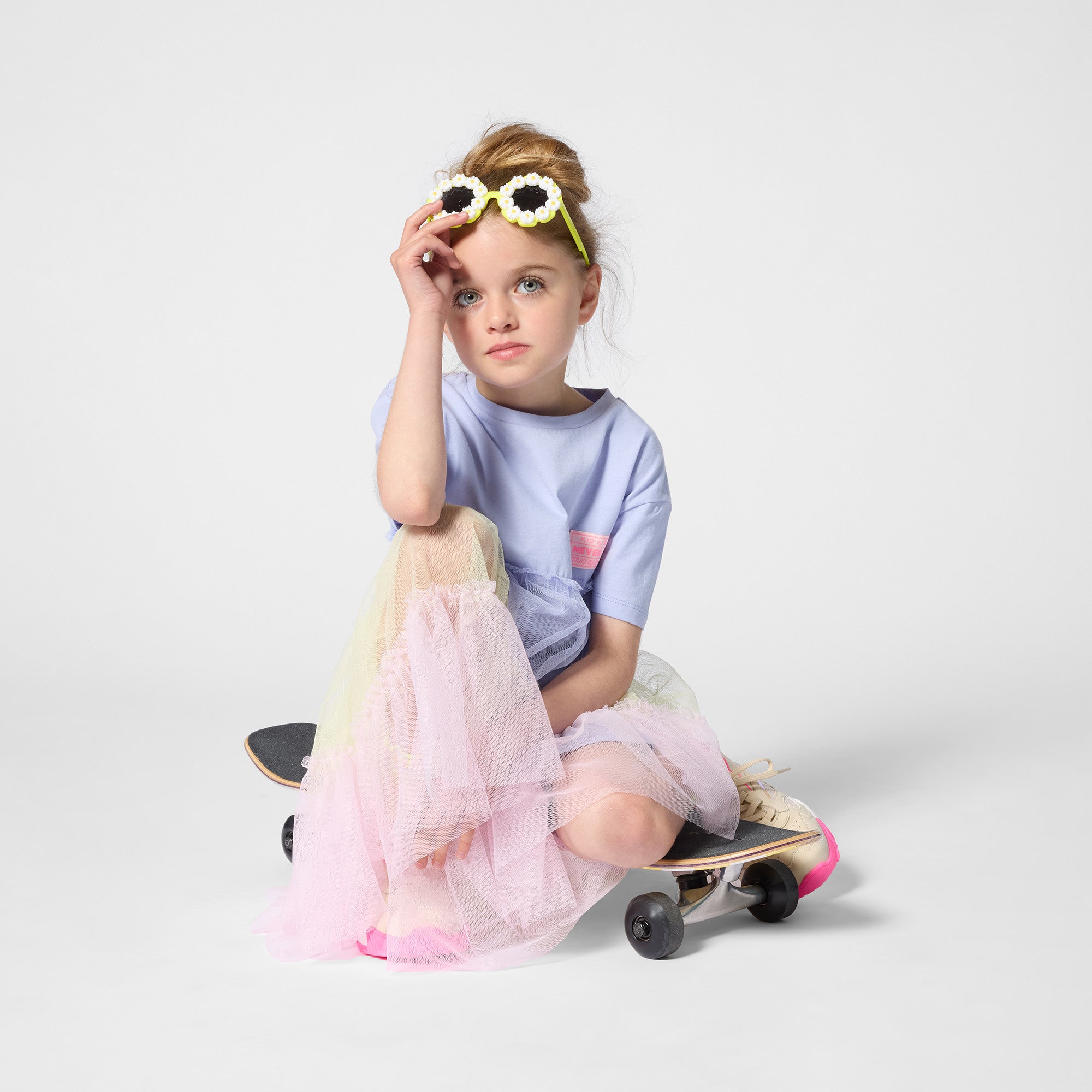 Bi-Material Layered Dress