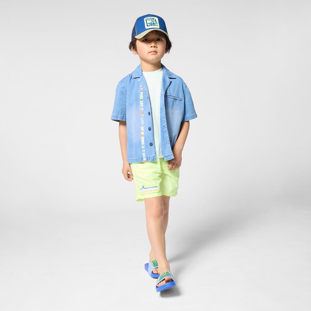Patch-Detail Bermuda Shorts