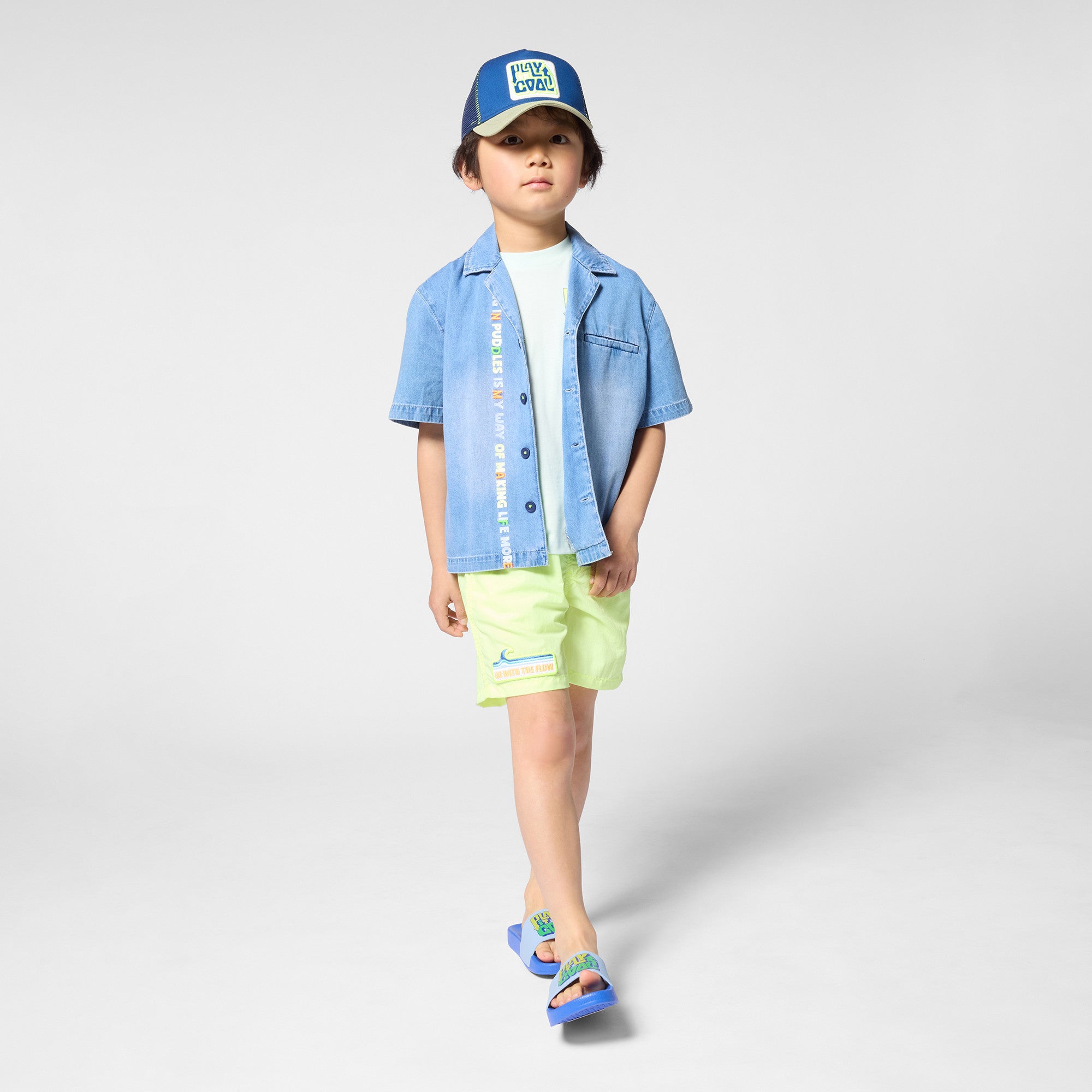 Patch-Detail Bermuda Shorts