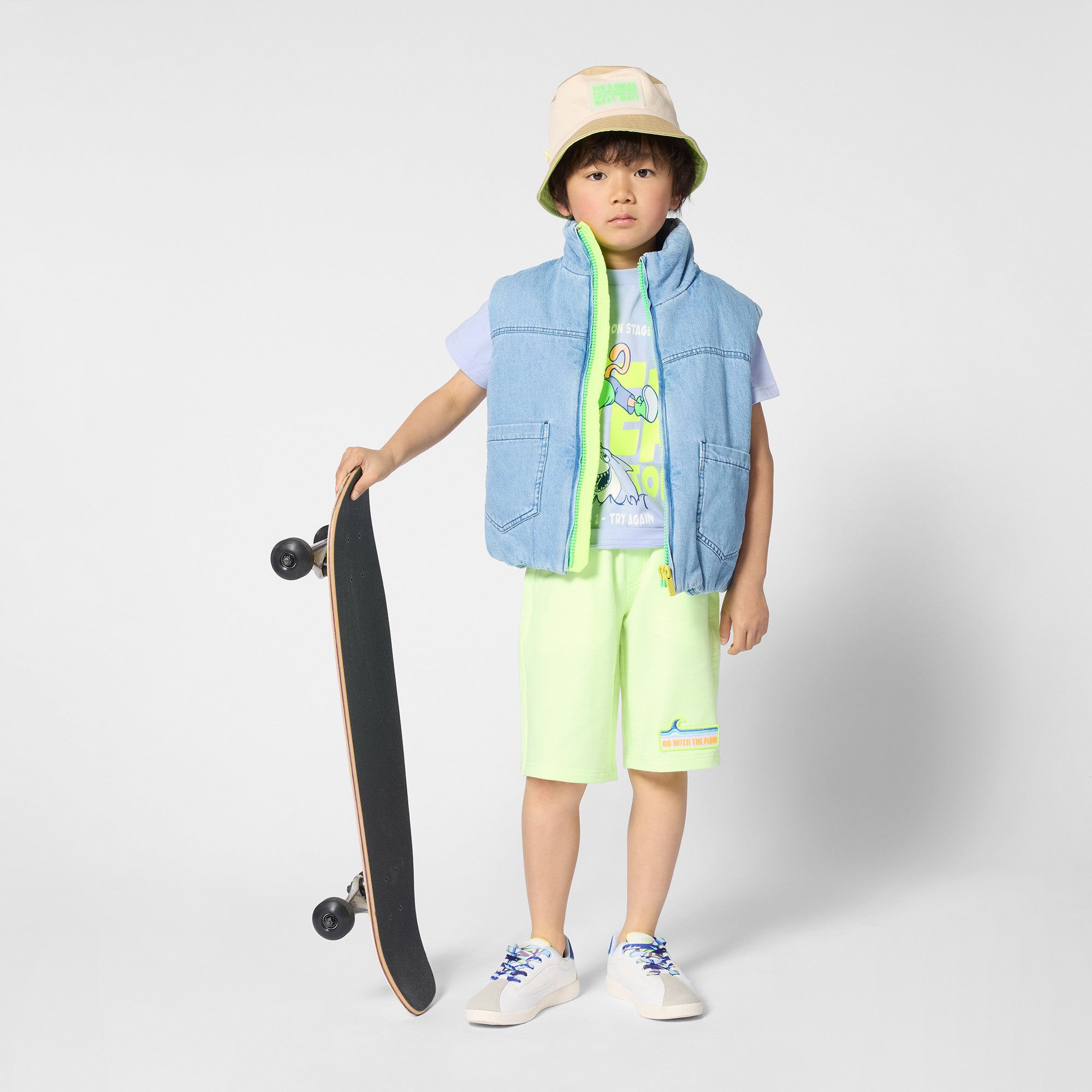 Patch-Detail Bermuda Shorts