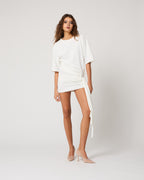White Draped Skirt