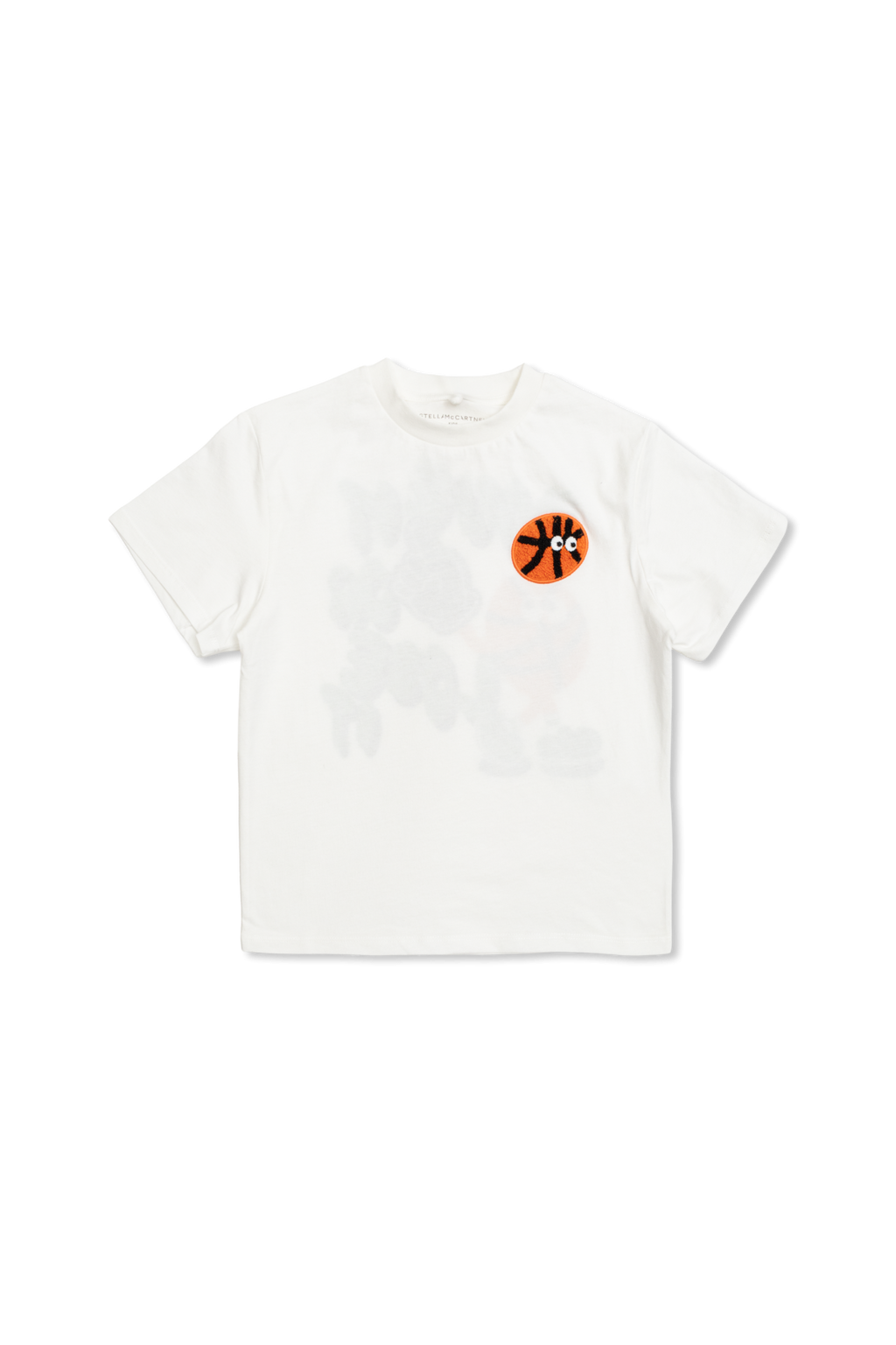 Back Print T-Shirt With Patch