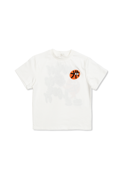 Back Print T-Shirt With Patch