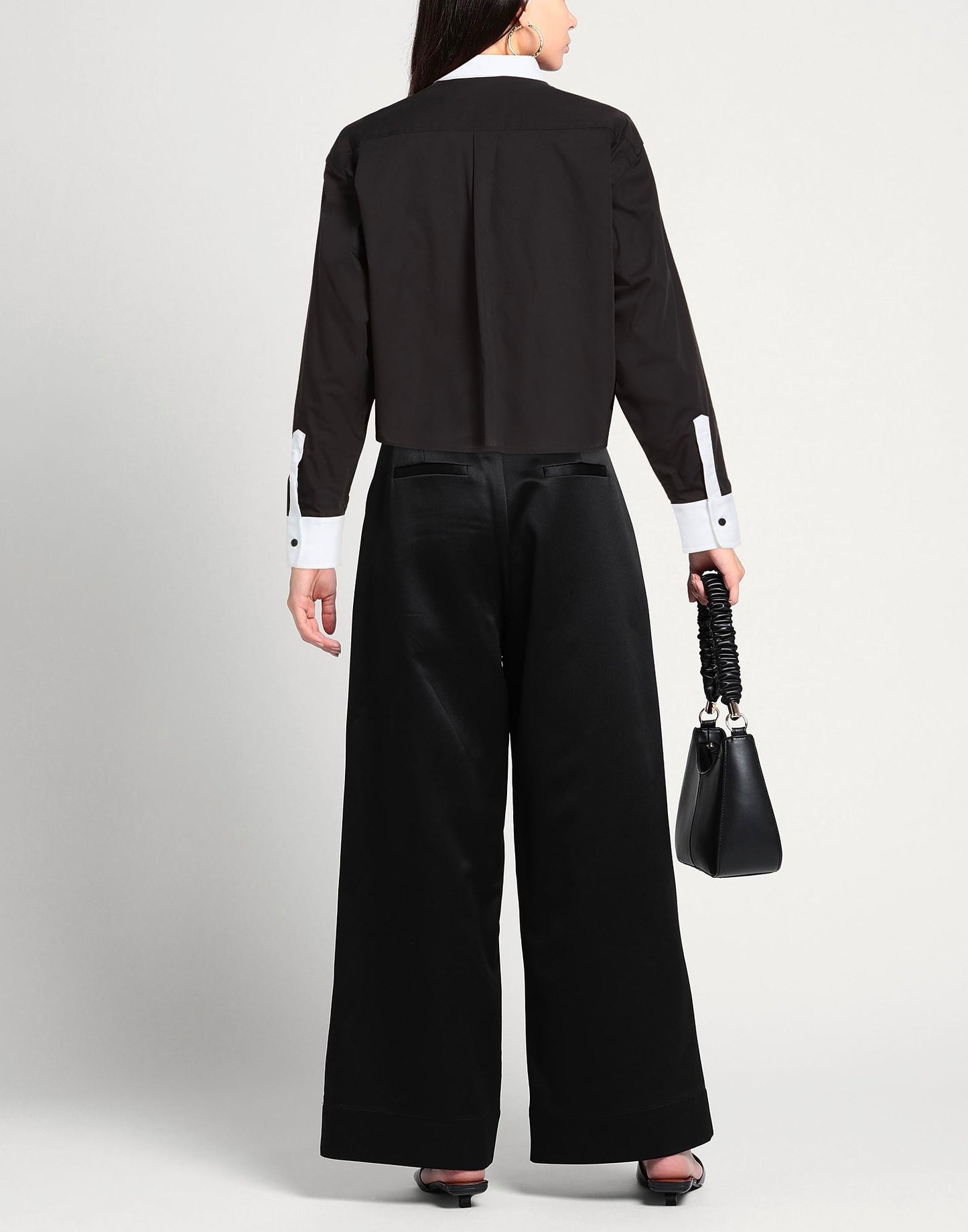 White Collar Cropped Shirt