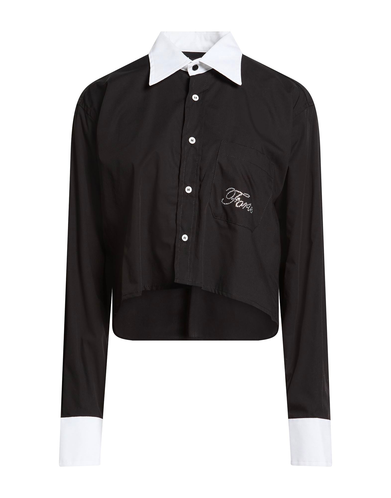 White Collar Cropped Shirt