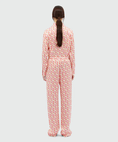 Geometric Print Trousers
