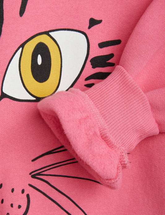 Cat Face Pink Sweatshirt