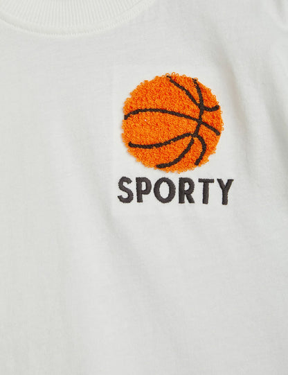 Basketball Embroidered T-Shirt