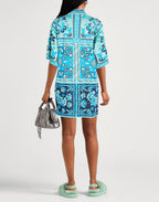 Jacquard Blue Vest