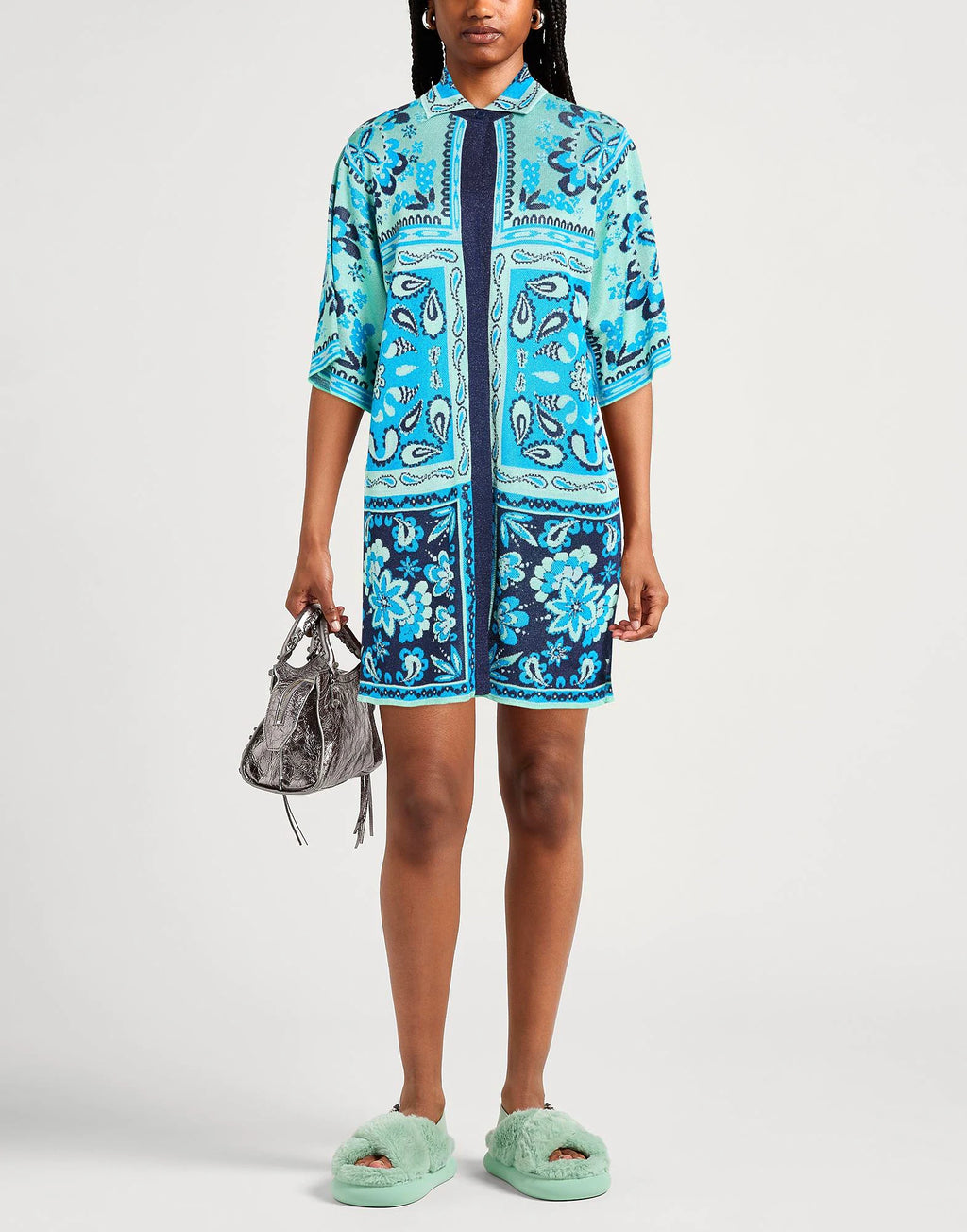 Jacquard Blue Vest