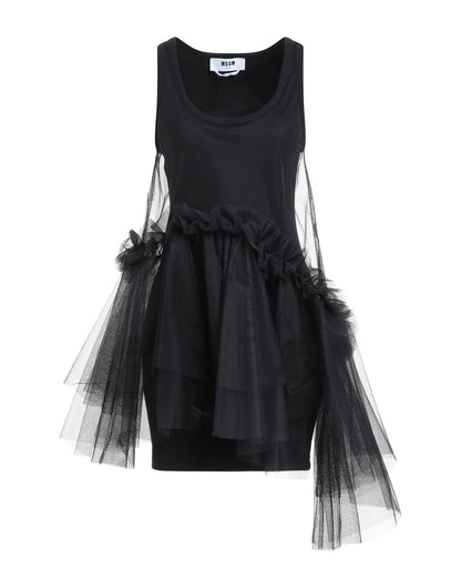 Tulle Detailed Sleeveless Dress