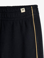 Black Piping Sweatpants