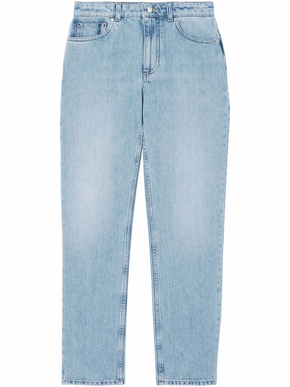 Pocket Detail Straight-Leg Jeans