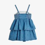 Dotted Denim Dress