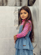 Dotted Denim Dress