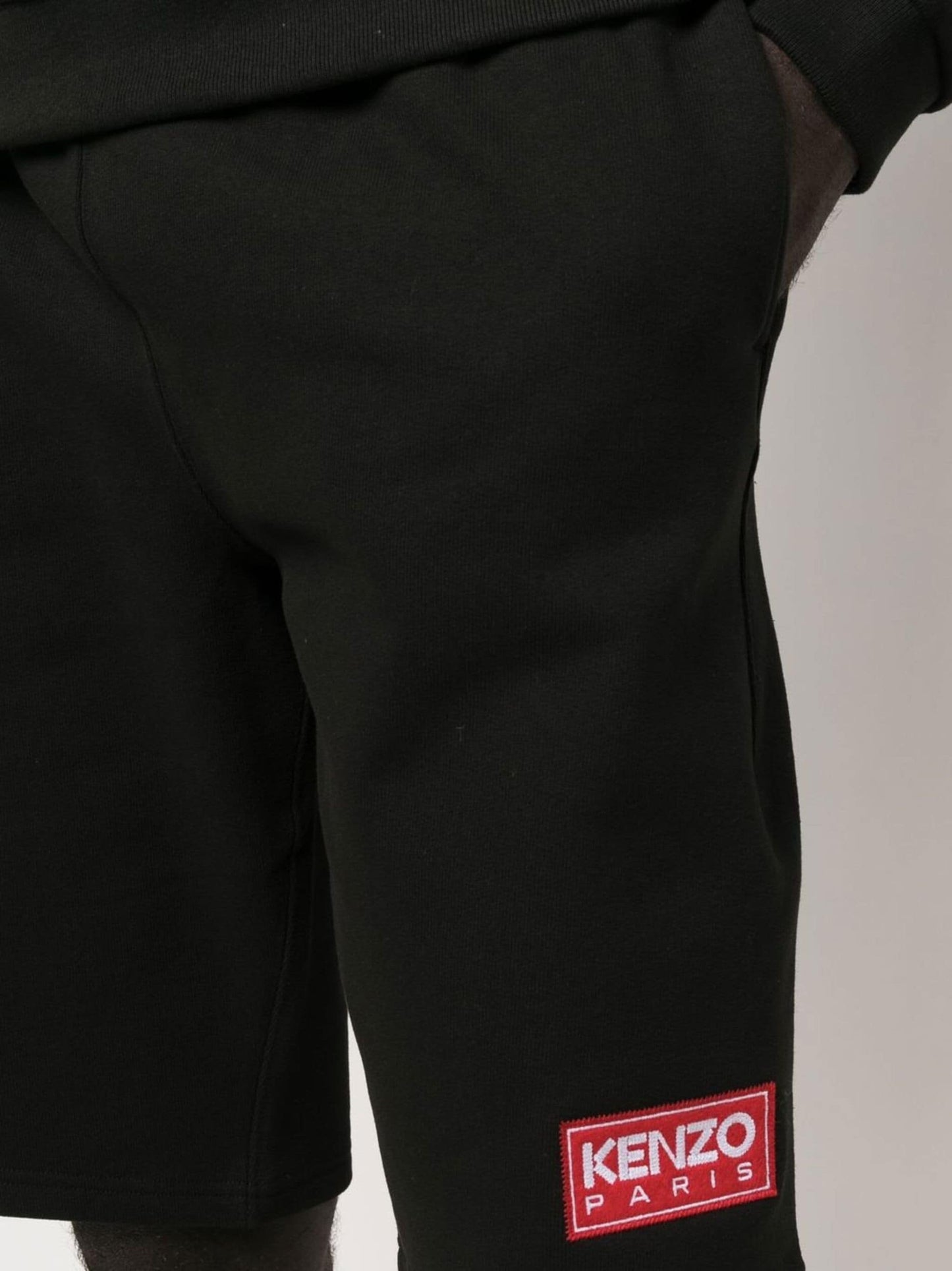 Logo-Patch Cotton Shorts