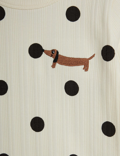 Dots Dog Long Sleeve Tee