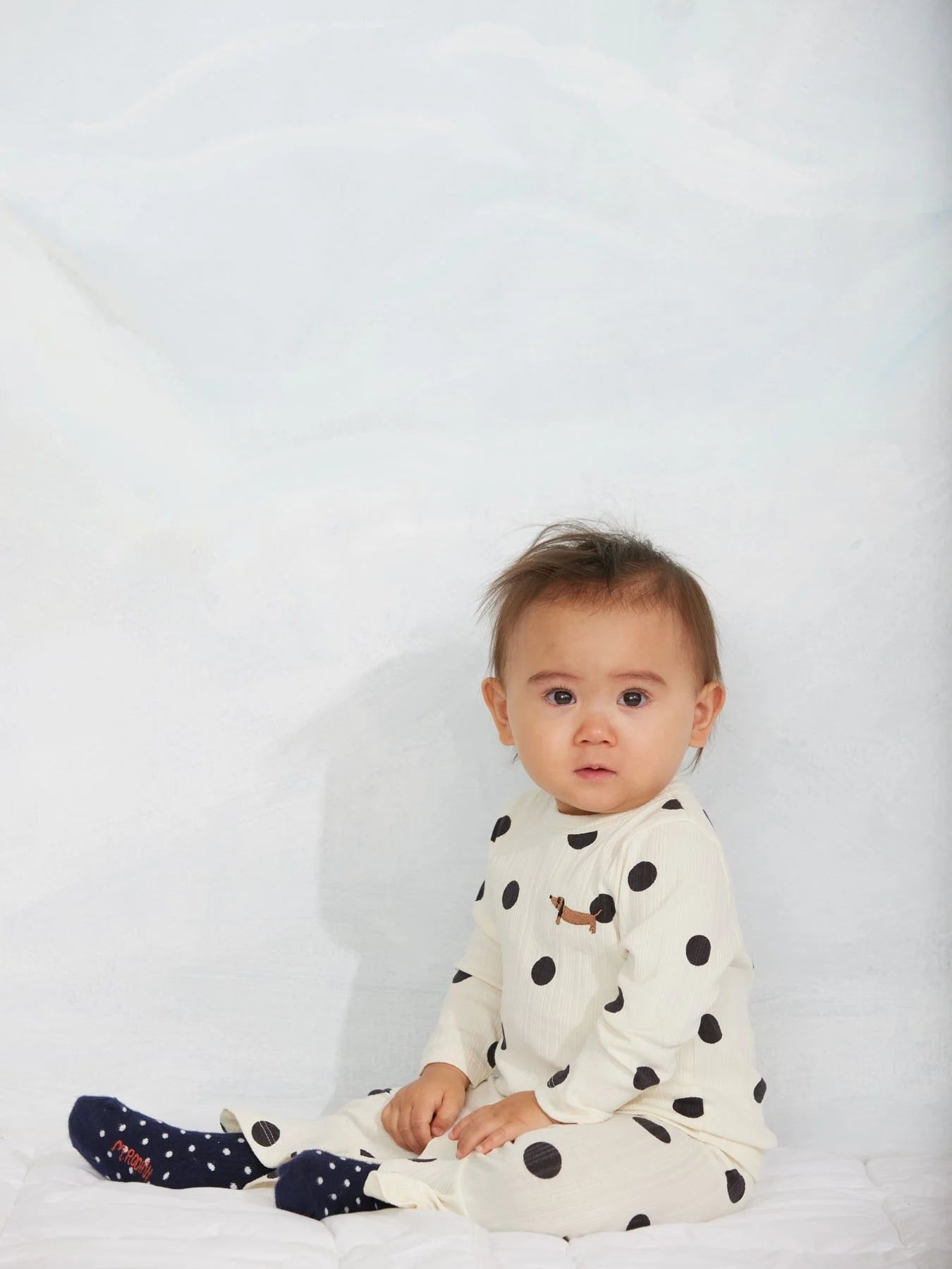 Dots Dog Long Sleeve Tee
