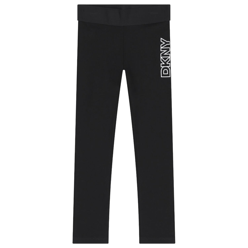 Black DKNY Logo Leggings