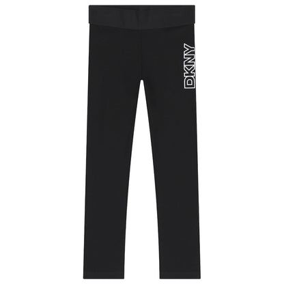 Black DKNY Logo Leggings
