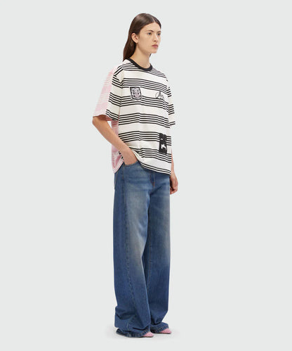 Two-Tone Stripes T-Shirt