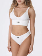 Posey White Sporty Bralette