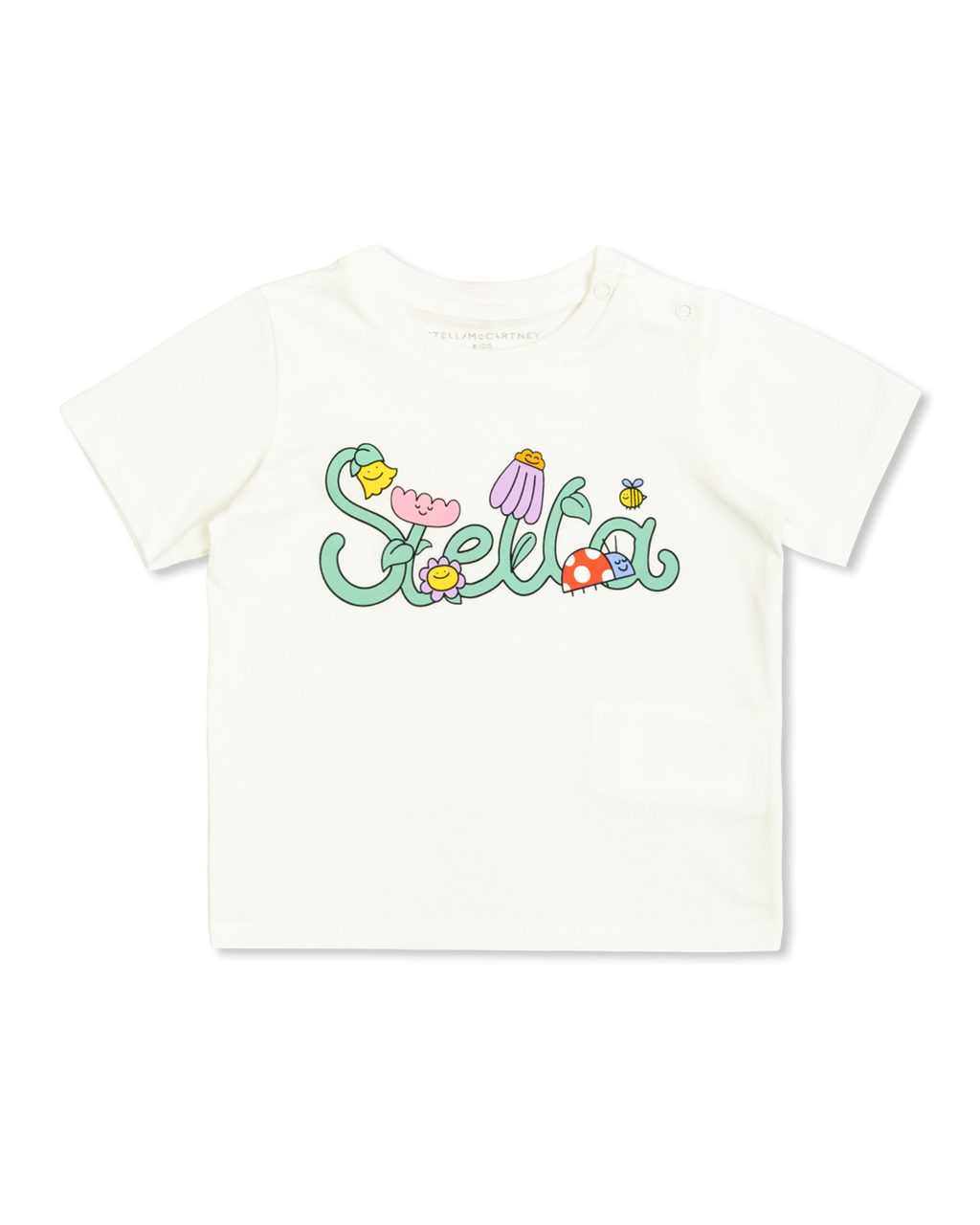 Baby White T-Shirt With Logo Print