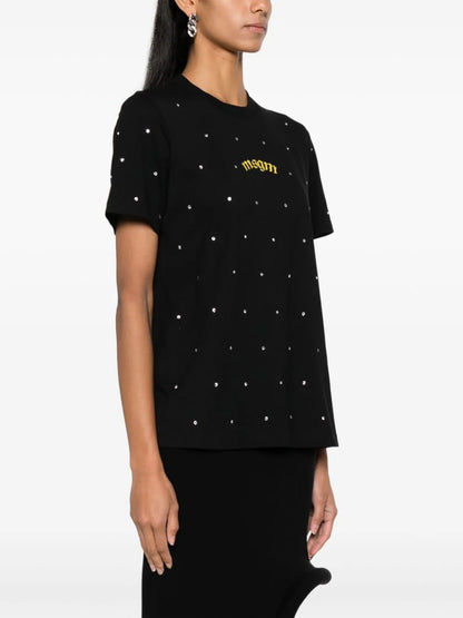 Rhinestone-Embellished T-shirt