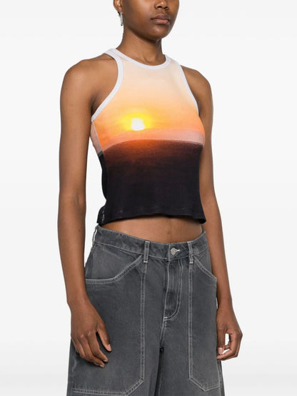 Sunset Print Top