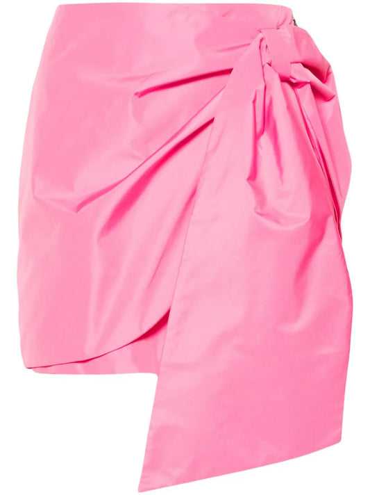 Bow-Embellished Mini Skirt