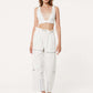 Cargo Zip Denim Pants