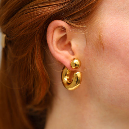 Amaranth Steel Earrings