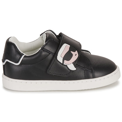 Black Karl Leather Sneakers