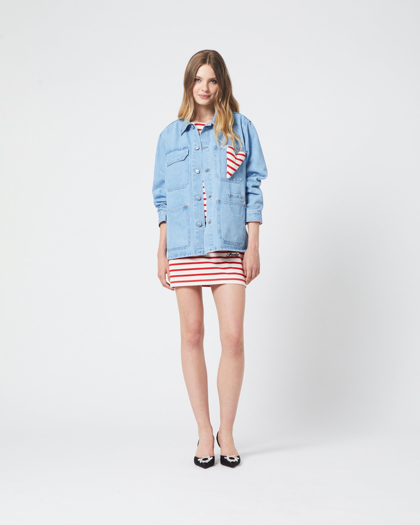 Heart Denim Shirt