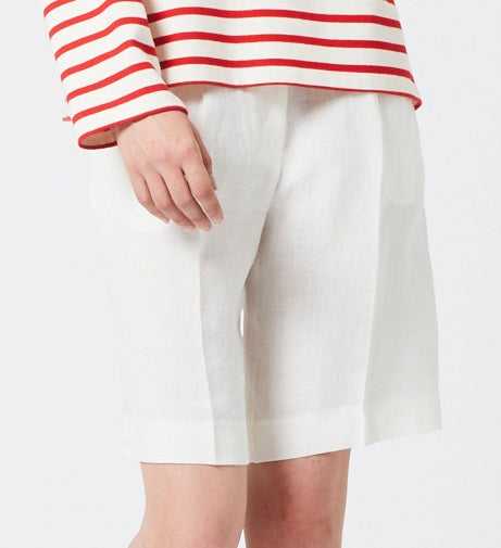 Linen Crema Shorts