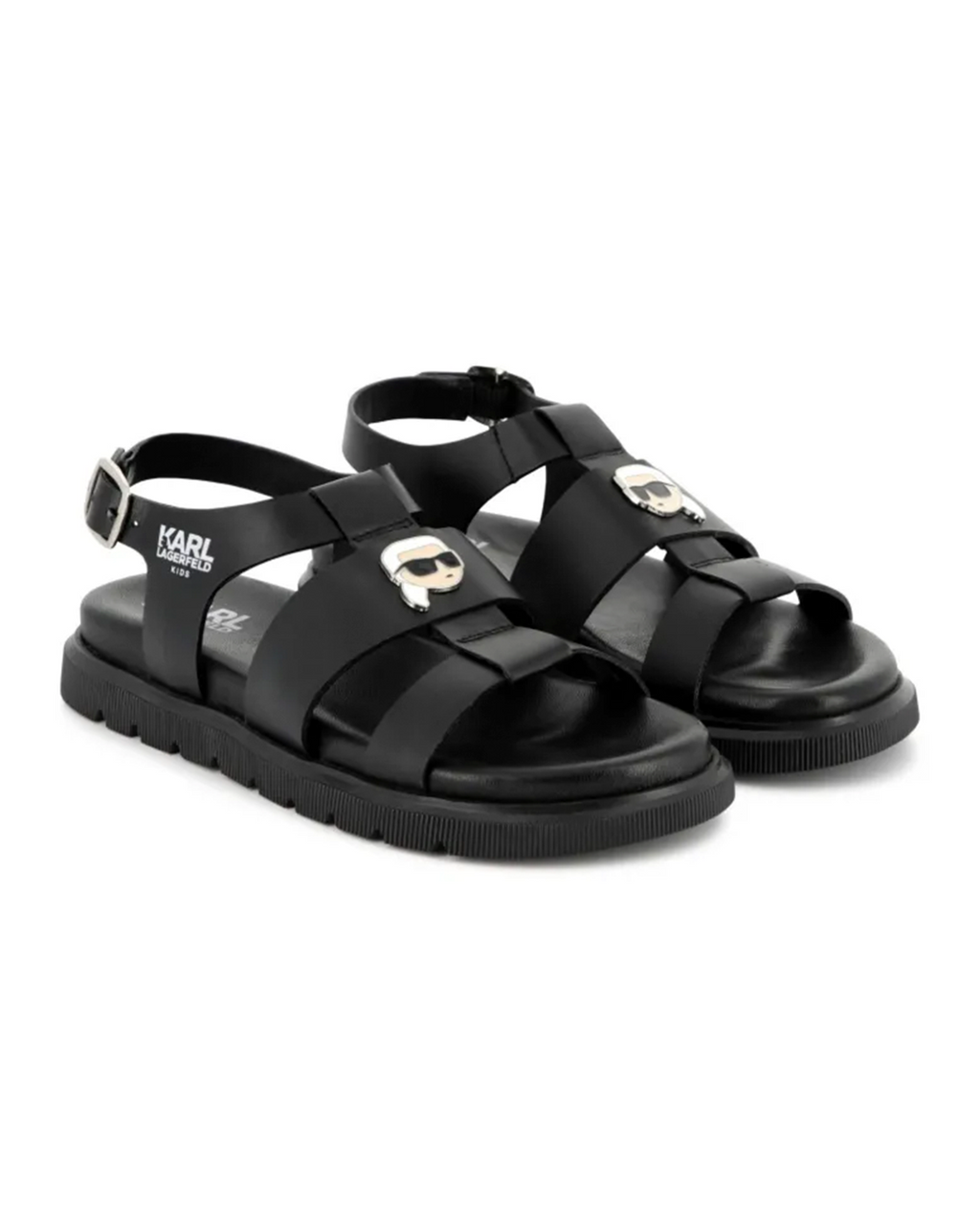 Buckled Leather Sandals