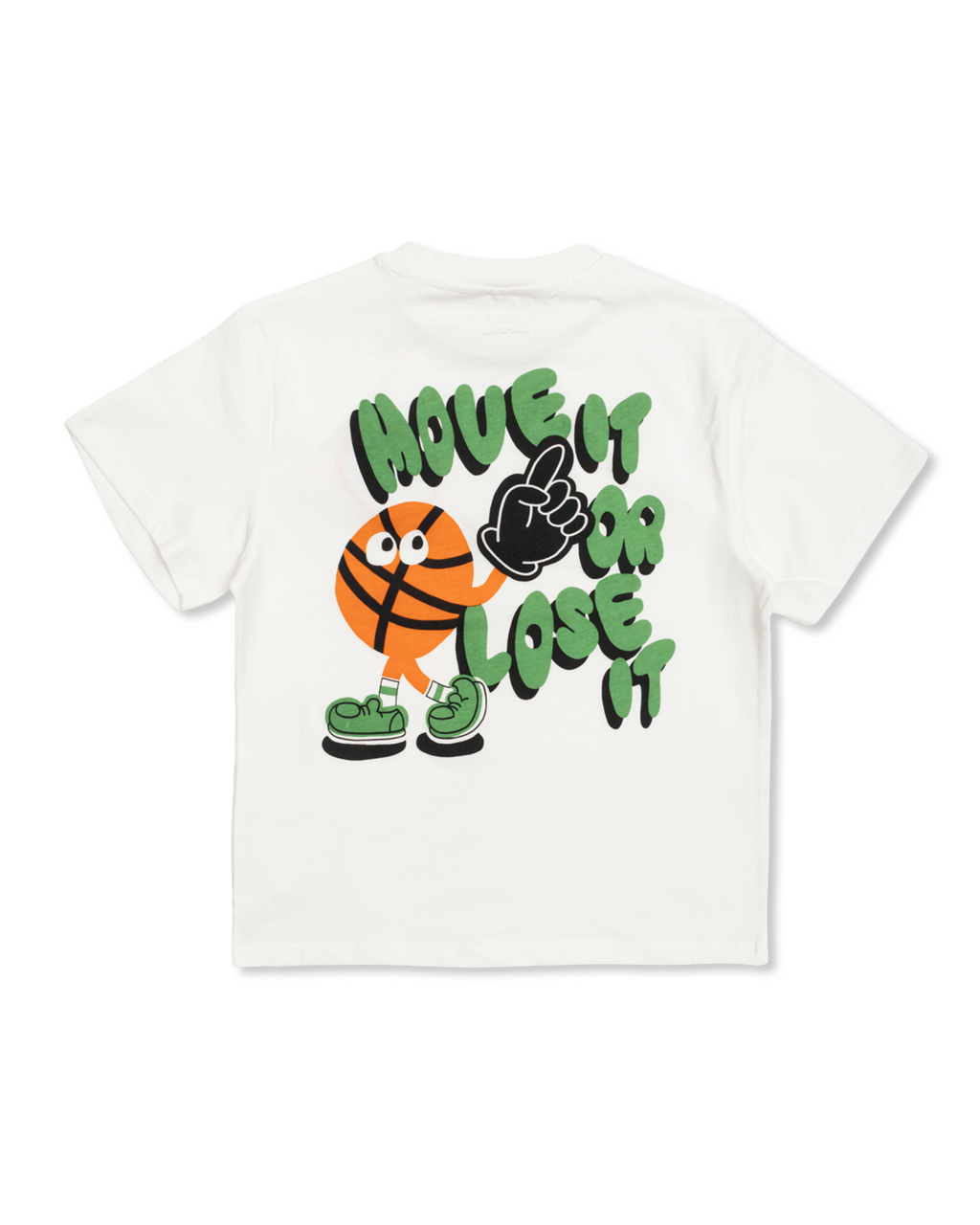 Back Print T-Shirt With Patch